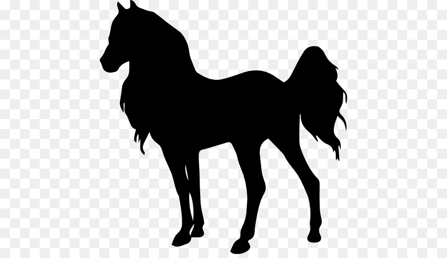 Silhouette Mustang Pony - animal hair png download - 512*512 - Free Transparent Silhouette png Download.