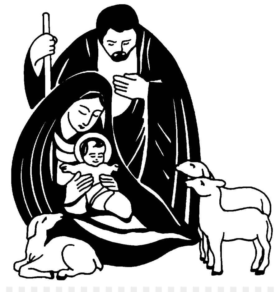 Nativity scene Christmas Nativity of Jesus Black Nativity Clip art - Qc Cliparts png download - 1122*1151 - Free Transparent  png Download.