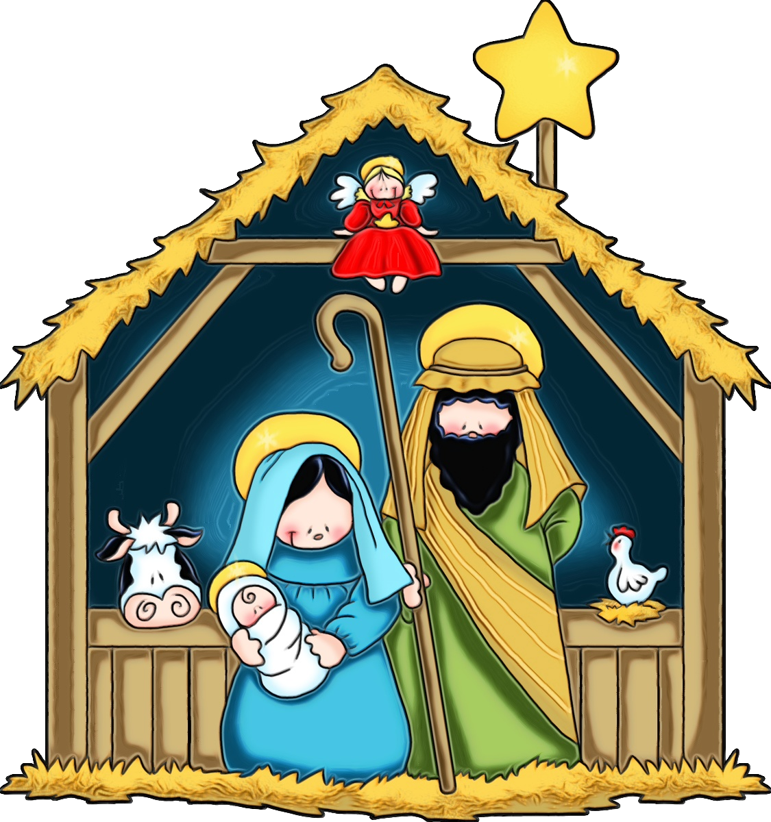 Clip art Nativity scene Portable Network Graphics Christmas Day ...