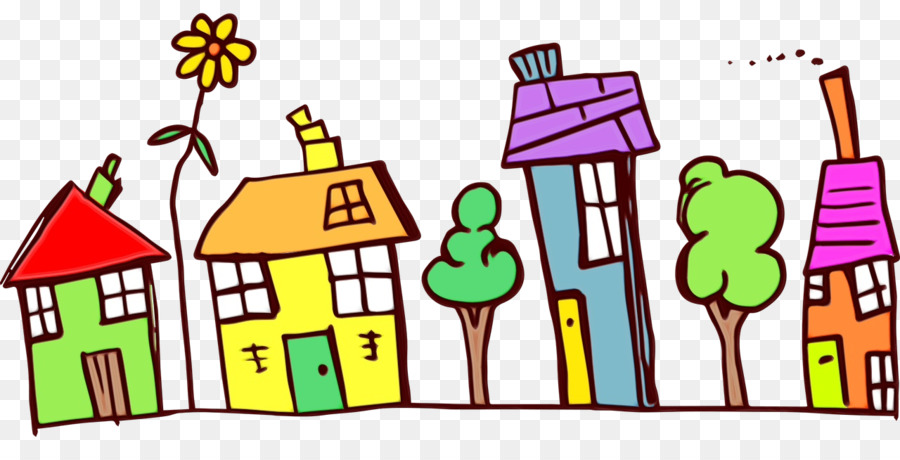 Clip art Portable Network Graphics Neighbourhood Vector graphics House -  png download - 1280*640 - Free Transparent Neighbourhood png Download.