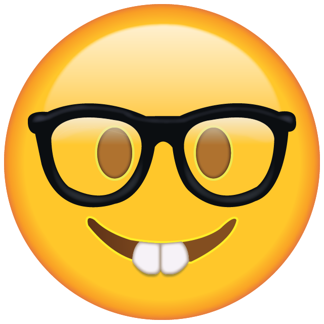 T-shirt Emoji domain Nerd Smiley - emojis png download - 640*640 - Free ...