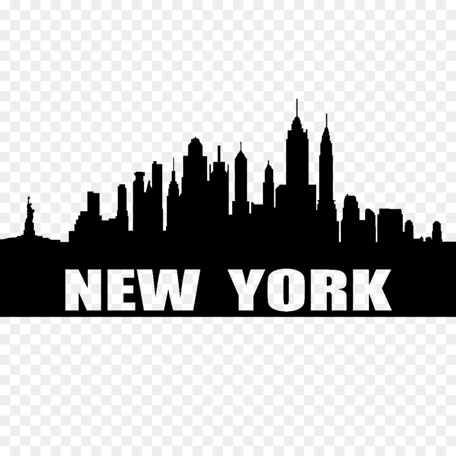 New York City Skyline Silhouette Clip Art City Png Download 8000