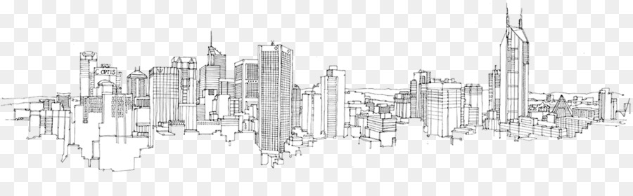 City of Melbourne New York City Drawing Skyline Sketch - pencil png download - 1000*290 - Free Transparent City Of Melbourne png Download.