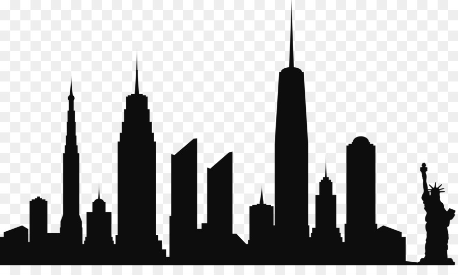 New York City Skyline Silhouette Wall decal Clip art - city landscape png download - 800*800 - Free Transparent New York City png Download.