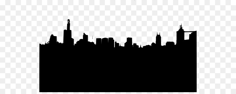 Silhouette New York City Skyline Clip art - Silhouette png download ...