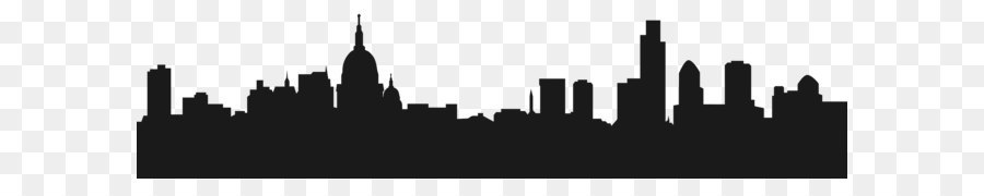 RB Gates Estate Agents New York City Silhouette Skyline - Buildings Silhouette PNG Clip Art png download - 8000*2015 - Free Transparent London png Download.