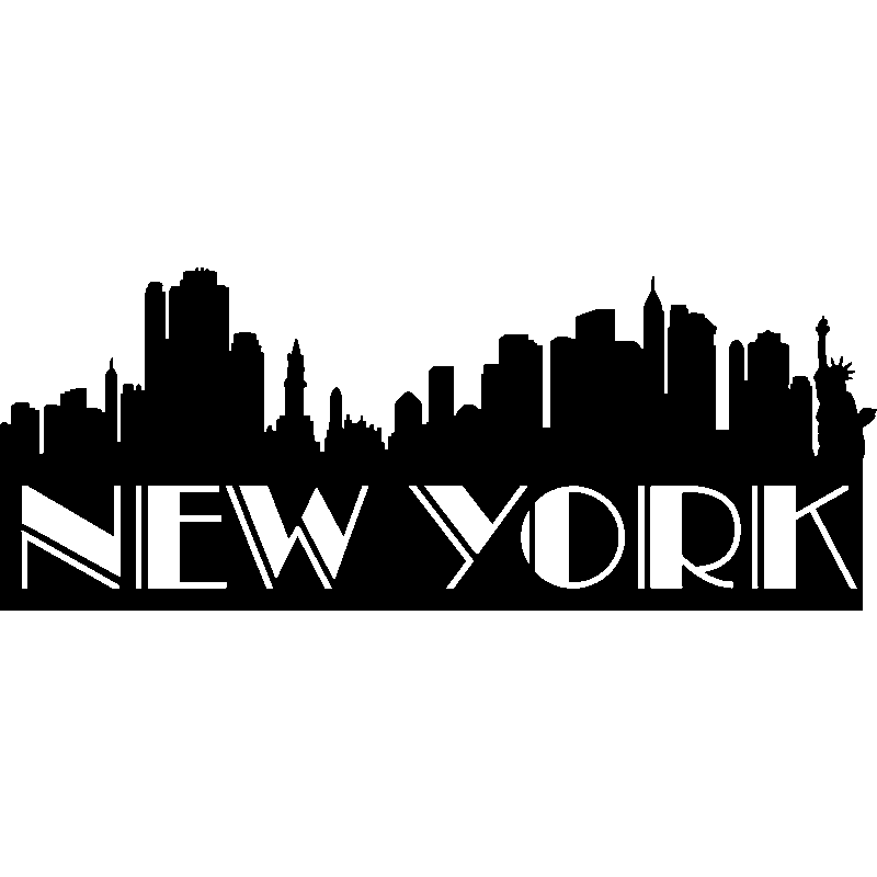 New York City Wall decal Sticker New City - New STICKER png download ...