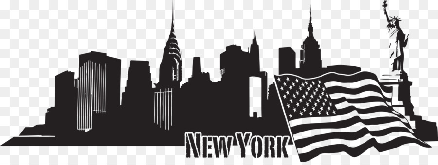 New York City Wall decal Skyline - new york skyline png download - 1293*480 - Free Transparent New York City png Download.