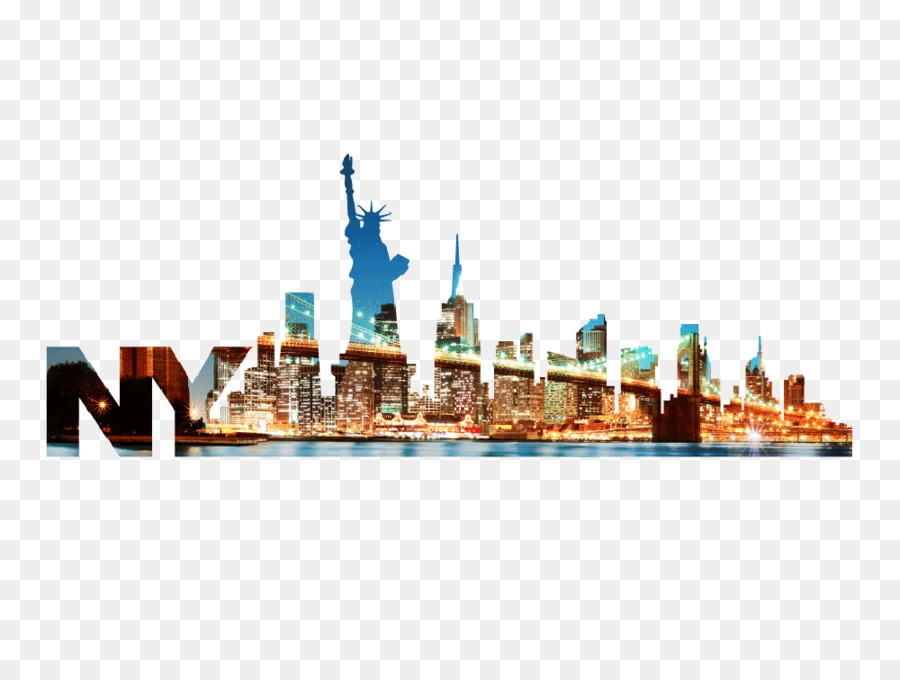 Statue of Liberty Wall decal Sticker City Mural - statue of liberty png download - 1000*751 - Free Transparent Statue Of Liberty png Download.