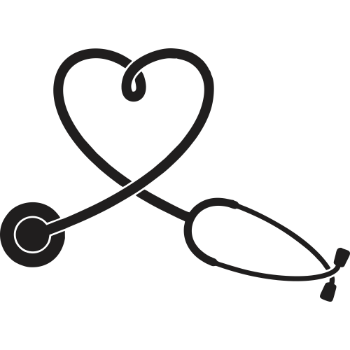 Stethoscope Heart Nursing Clip art - heart png download - 500*500 ...