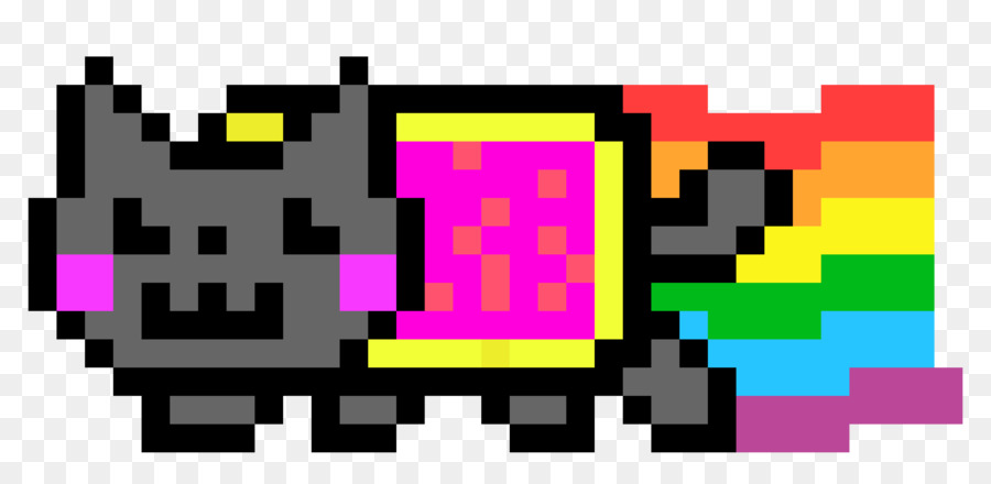 Nyan Cat YouTube Pixel art Desktop Wallpaper - Cat png download - 3500*1700 - Free Transparent Cat png Download.