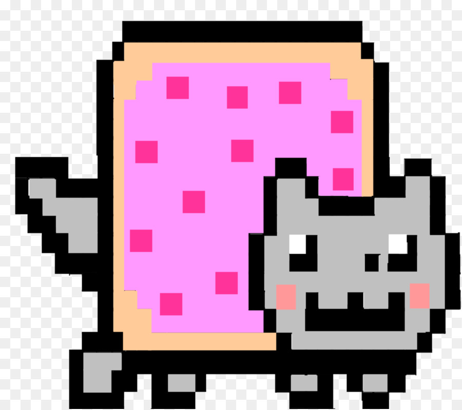 Nyan Cat Pixel art YouTube - Nyan png download - 900*798 - Free Transparent Nyan Cat png Download.