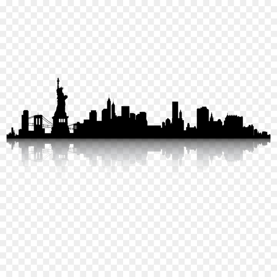 New York City Skyline Silhouette Clip art - city silhouette png download - 1024*1024 - Free Transparent New York City png Download.