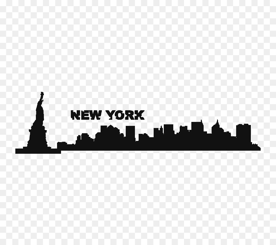 New York City Sticker Skyline Wall Silhouette - Silhouette png download - 800*800 - Free Transparent New York City png Download.