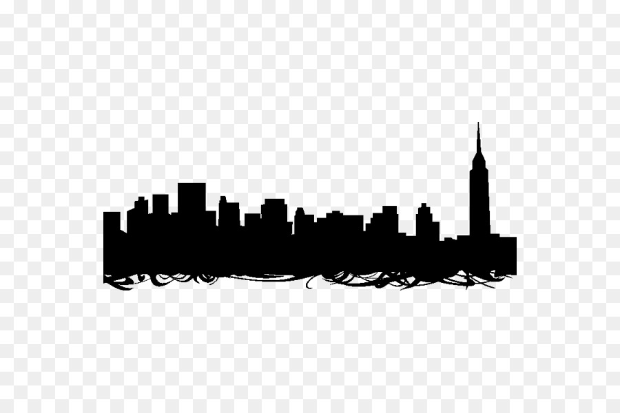 New York City Skyline Silhouette - Silhouette png download - 600*600 - Free Transparent New York City png Download.