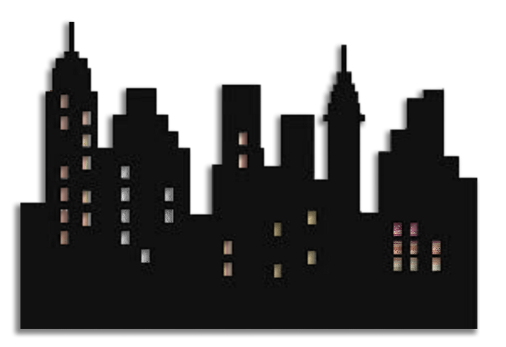 simple city skyline silhouette