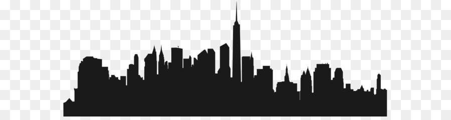 New York City Skyline Silhouette Clip art - CITY png download - 8000*3471 - Free Transparent New York City png Download.