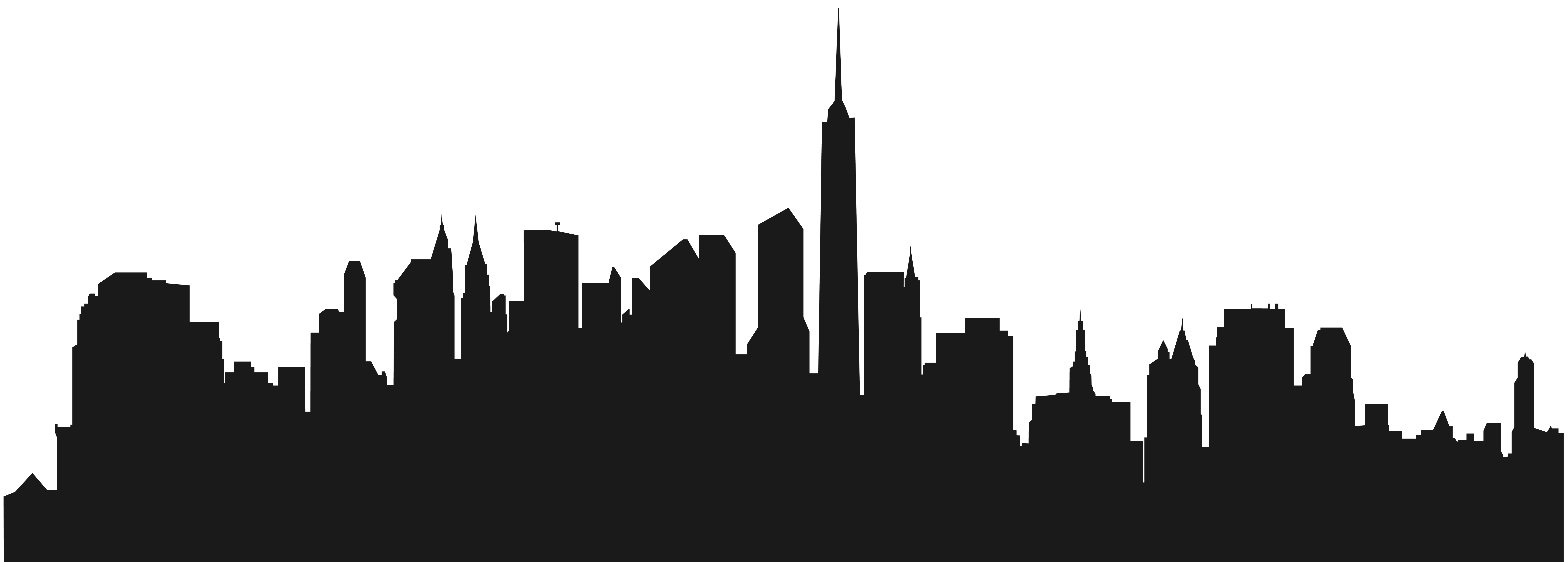 New York City Skyline Silhouette Clip art - CITY png download - 8000* ...