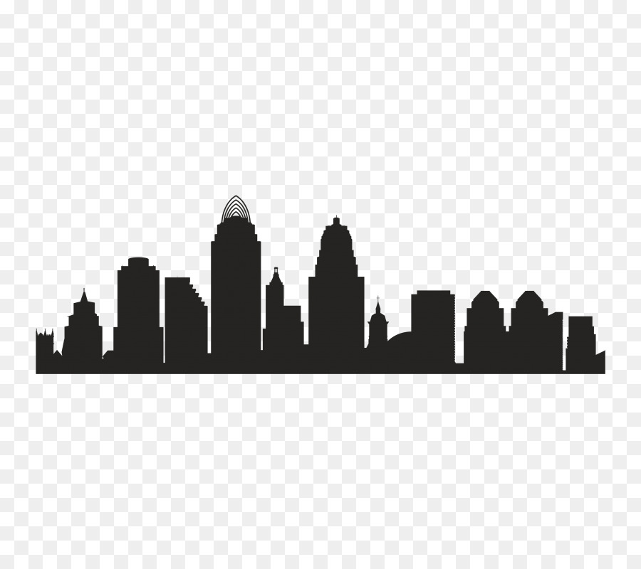 Cleveland Skyline Silhouette Photography - skyline png download - 2352*536 - Free Transparent Cleveland png Download.
