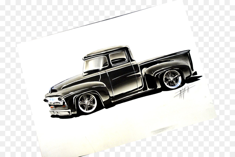 Car Pickup truck Automotive design Volkswagen Drawing - Chip Foose png download - 800*600 - Free Transparent Car png Download.