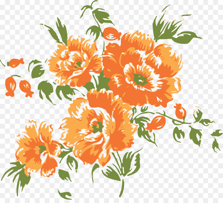Flower Orange blossom Clip art - flower png download - 1462*1311 - Free Transparent Flower png Download.