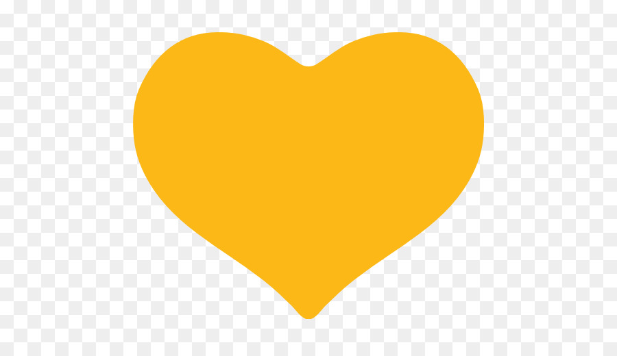 Heart Orange Clip art - YELLOW png download - 512*512 - Free Transparent Heart png Download.