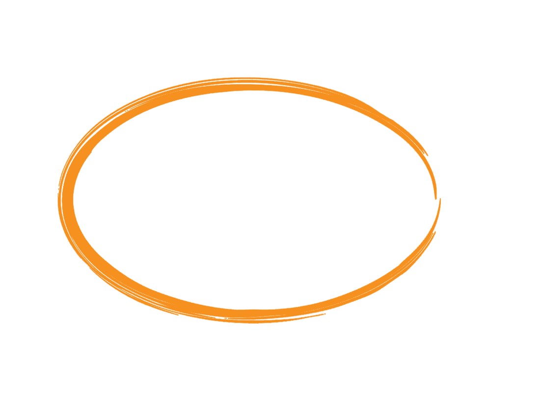 orange oval transparent