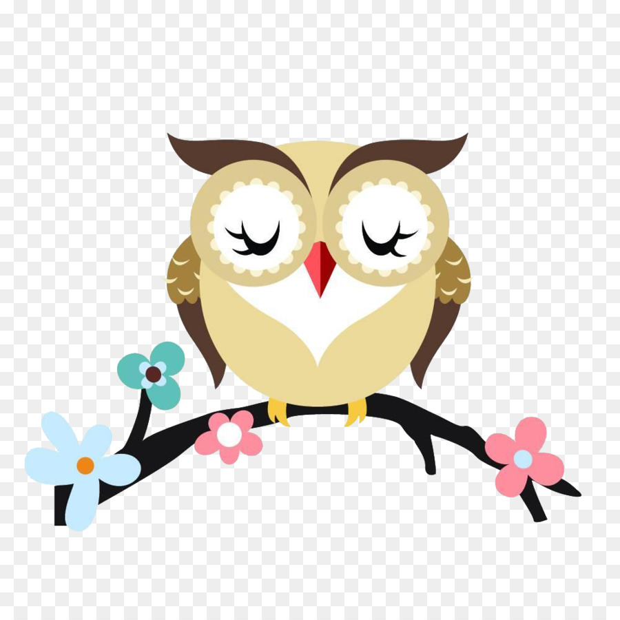 Owl Cartoon Branch Royalty-free - Watercolor Owl png download - 1000*1000 - Free Transparent Owl png Download.