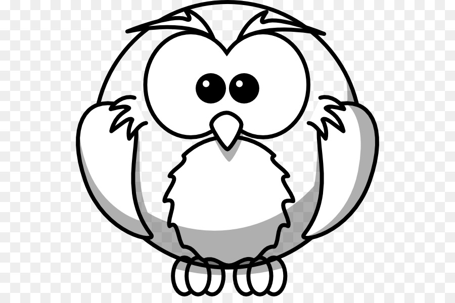 Snowy owl Drawing Outline Clip art - Animal Outline Drawings png download - 600*587 - Free Transparent  png Download.