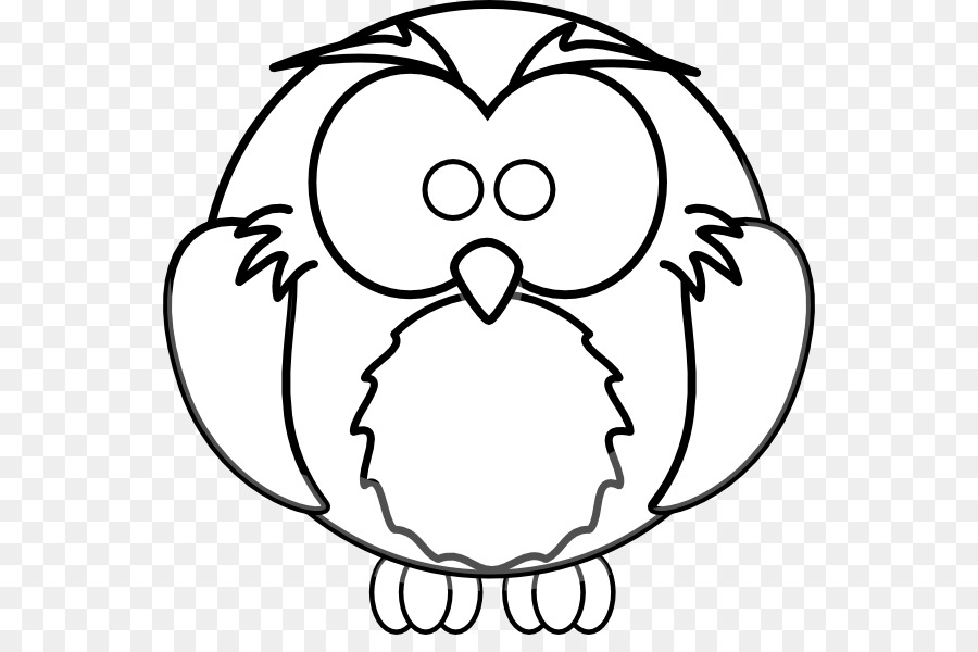 Drawing Cartoon Coloring book Animal Clip art - Outline Of An Owl png download - 600*584 - Free Transparent  png Download.