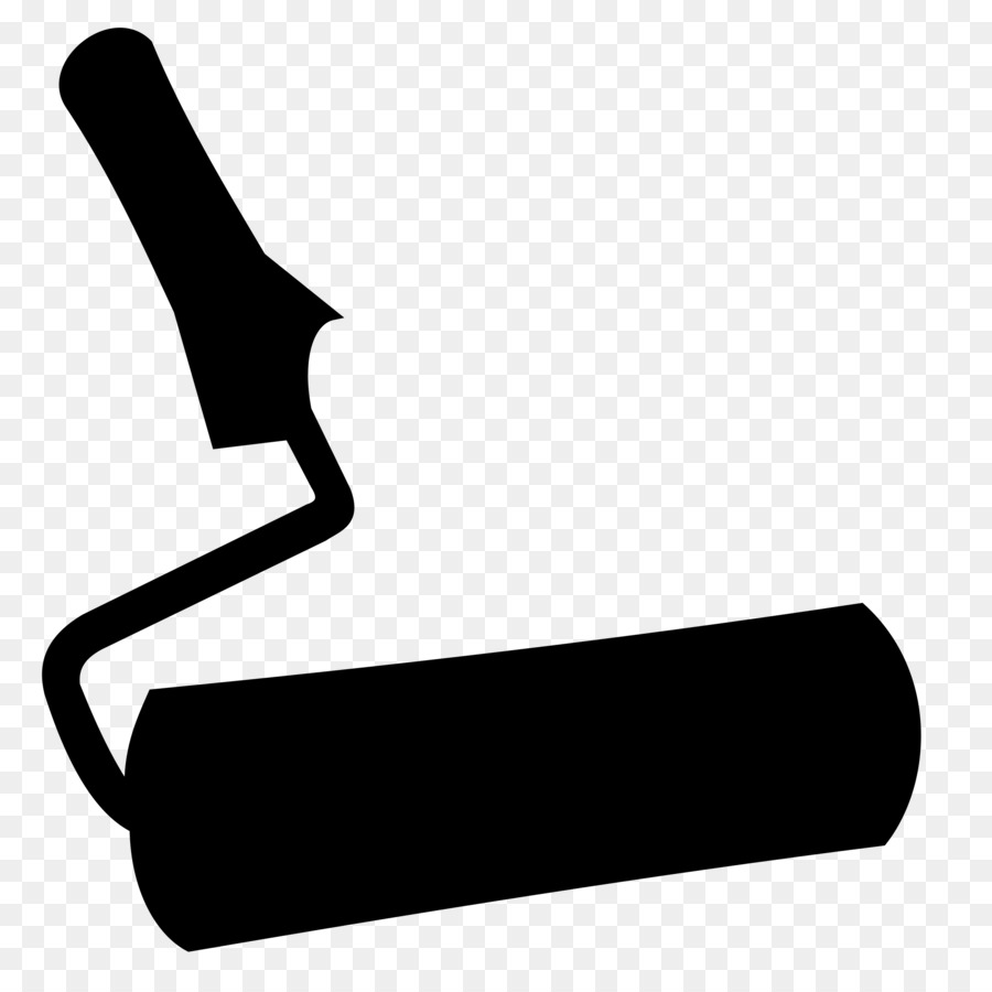 Paint Rollers Silhouette Painting - brush paint png download - 2400*2400 - Free Transparent Paint Rollers png Download.
