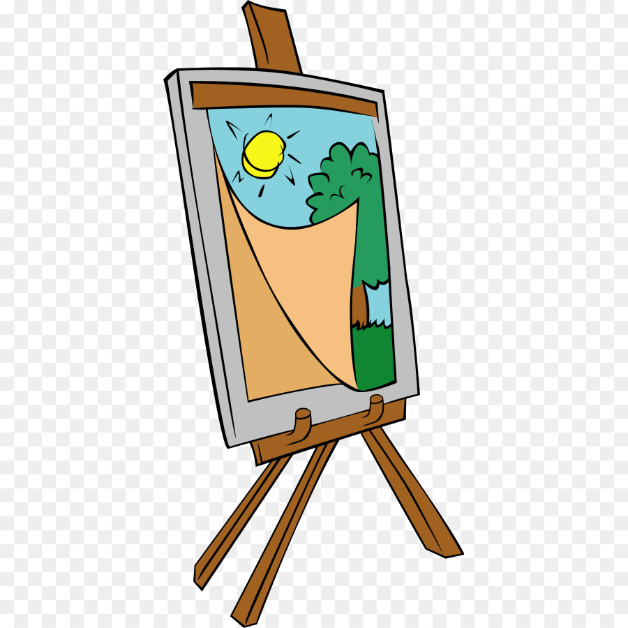 Painting Easel Clip art - Paint Cliparts png download - 431*900 - Free Transparent Painting png Download.