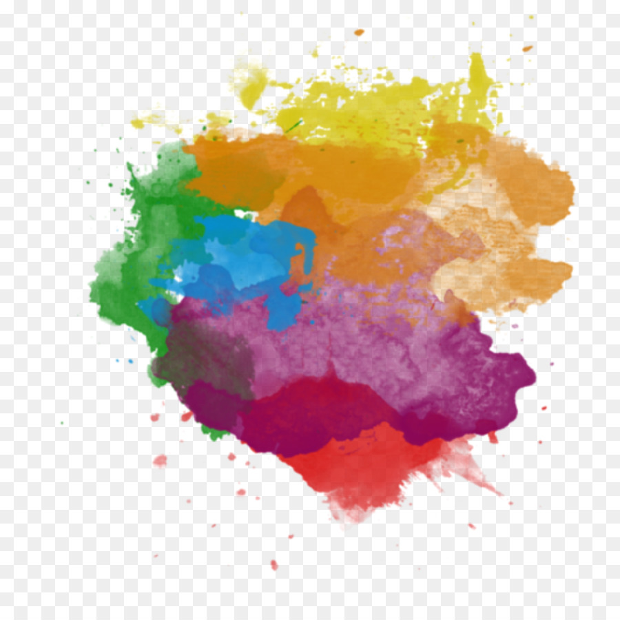 Watercolor painting Clip art - color splash png download - 1024*1024 - Free Transparent Paint png Download.
