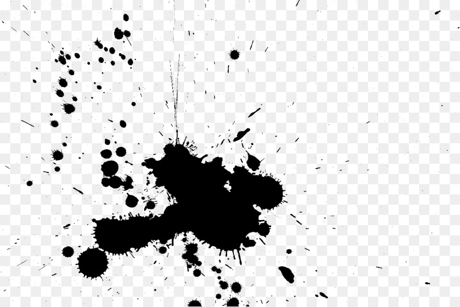 Black and white Microsoft Paint - paint splatter png download - 3417*2276 - Free Transparent Black And White png Download.