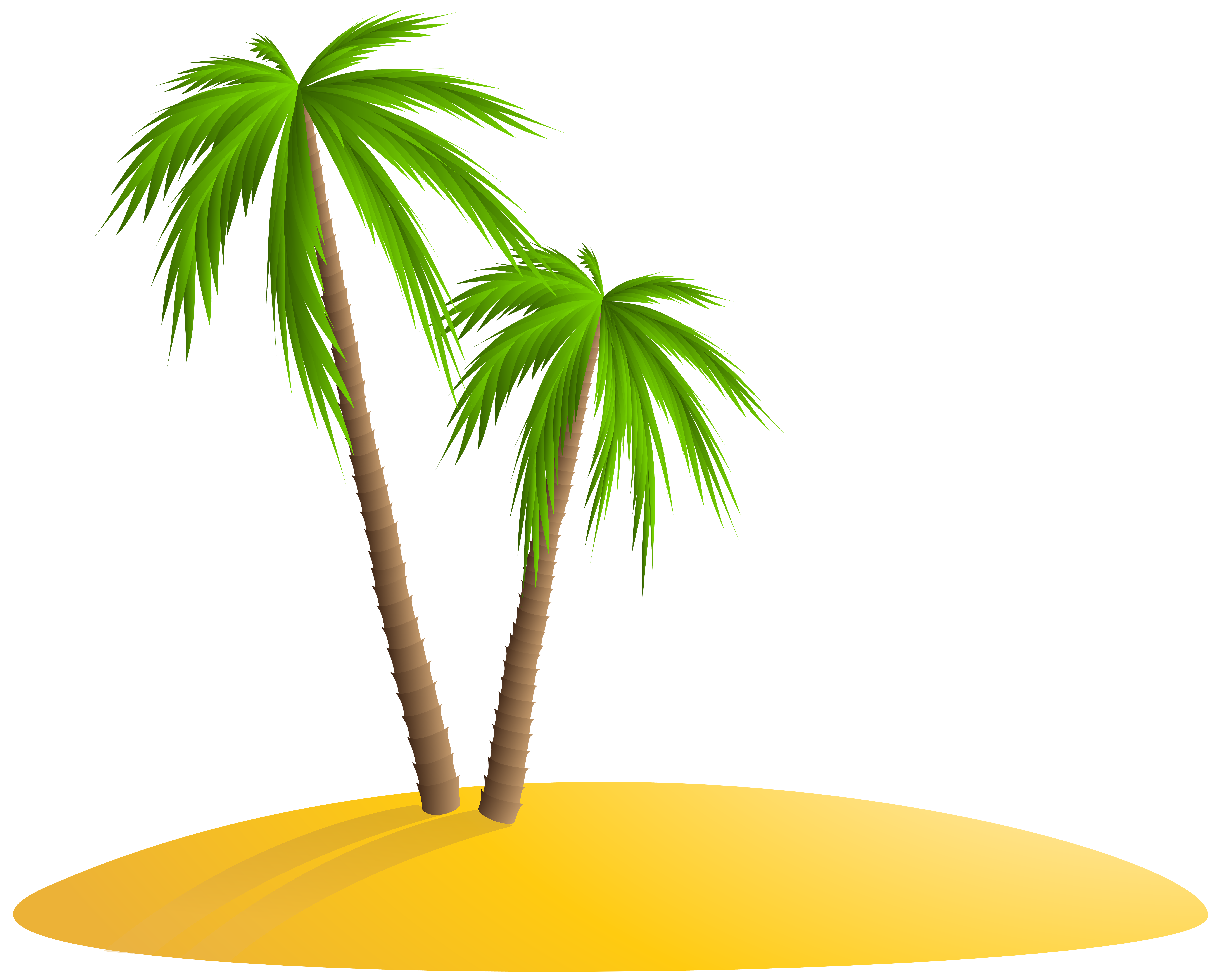Palm Tree Clipart Clip Art Palm Tree Island Png Transparent Cartoon ...