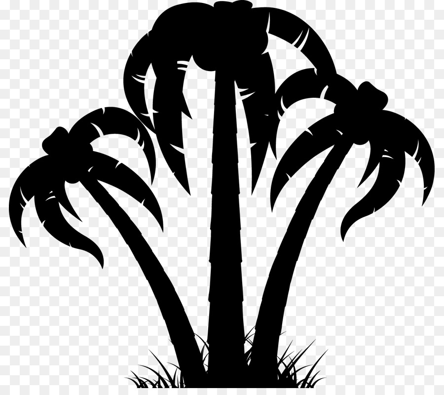 Arecaceae Tree Clip art - Palm Trees Silhouette Clip Art Image png ...