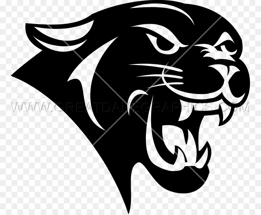 simple panther head drawing