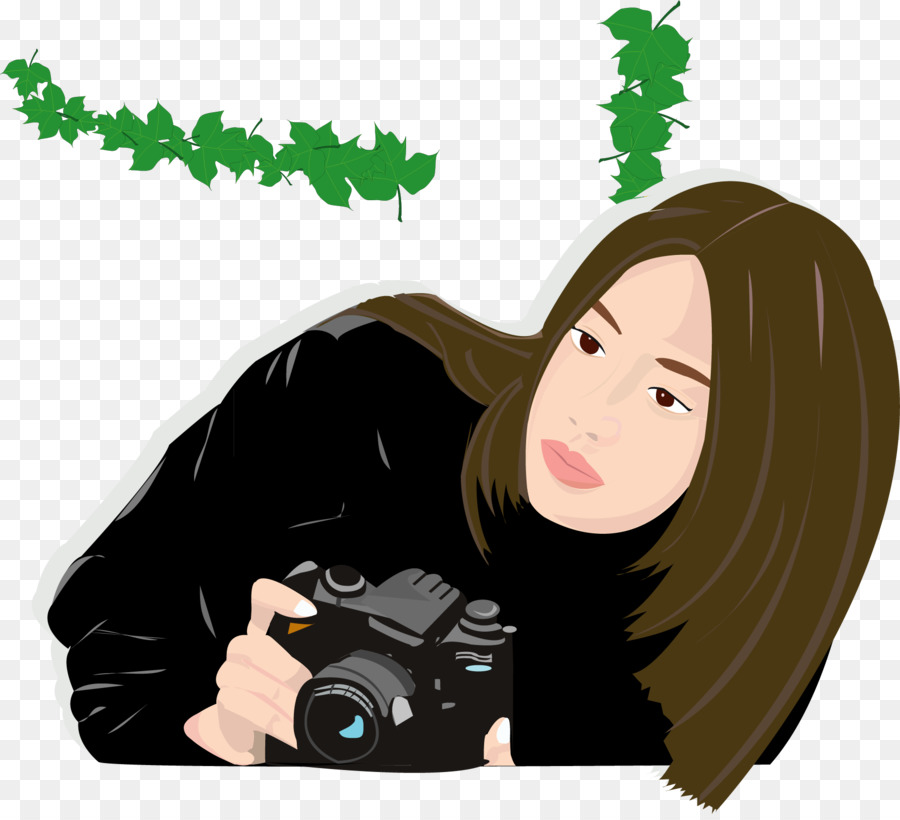 Photography Paparazzi Camera - Vector Hand-painted women take the camera png download - 1822*1647 - Free Transparent  png Download.