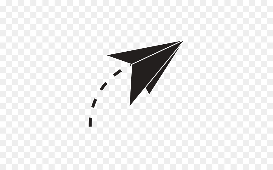 Airplane Paper plane Illustration Silhouette - paper air png download - 550*550 - Free Transparent Airplane png Download.