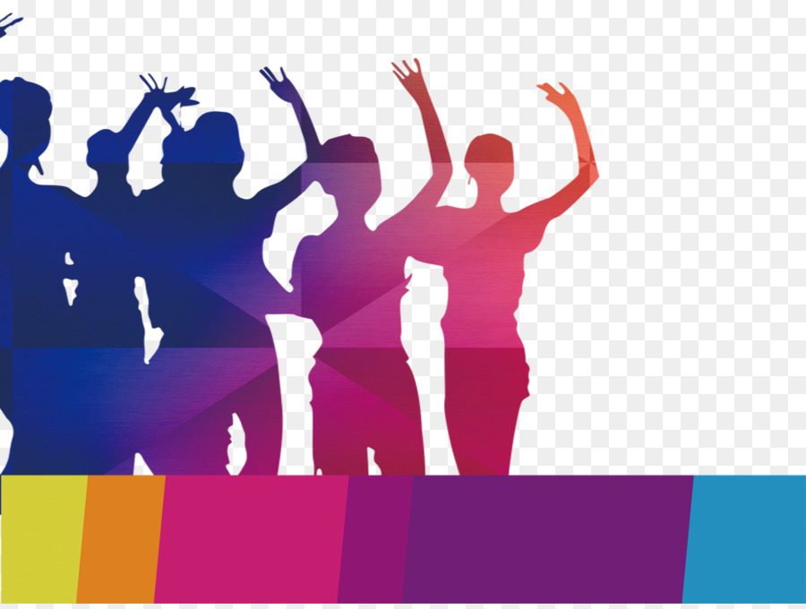 High-definition television Silhouette Set-top box - Colorful Party People Silhouettes png download - 1770*1326 - Free Transparent Highdefinition Television png Download.