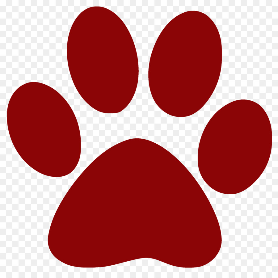 Dog Paw Clip art - red paw png download - 2500*2500 - Free Transparent Dog png Download.