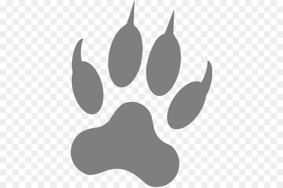 Paw Cat Siberian Husky Clip art - Wolf Paw png download - 450*597 - Free Transparent Paw png Download.