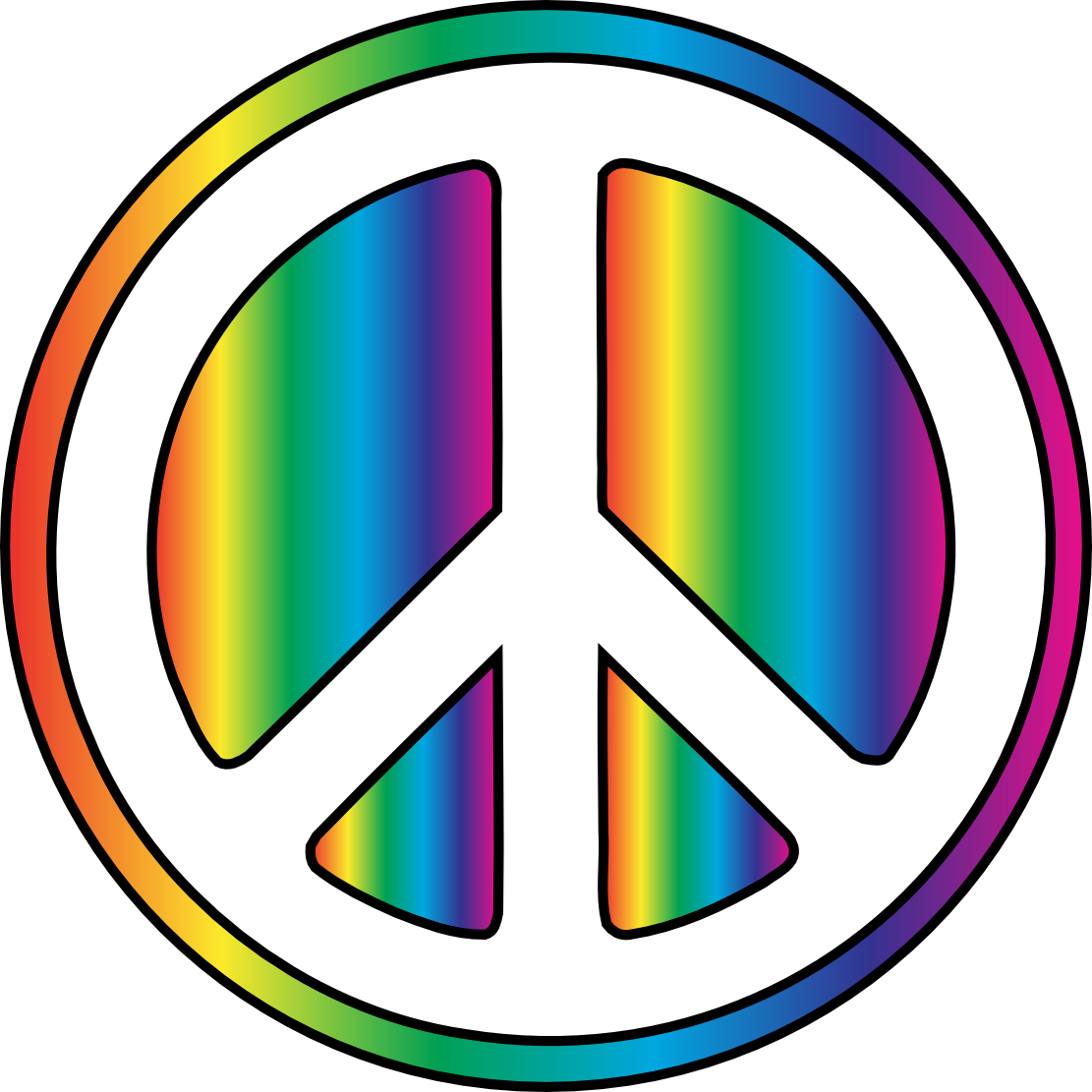 Peace symbols Sign Clip art - Hippie Art Cliparts png download - 1111* ...