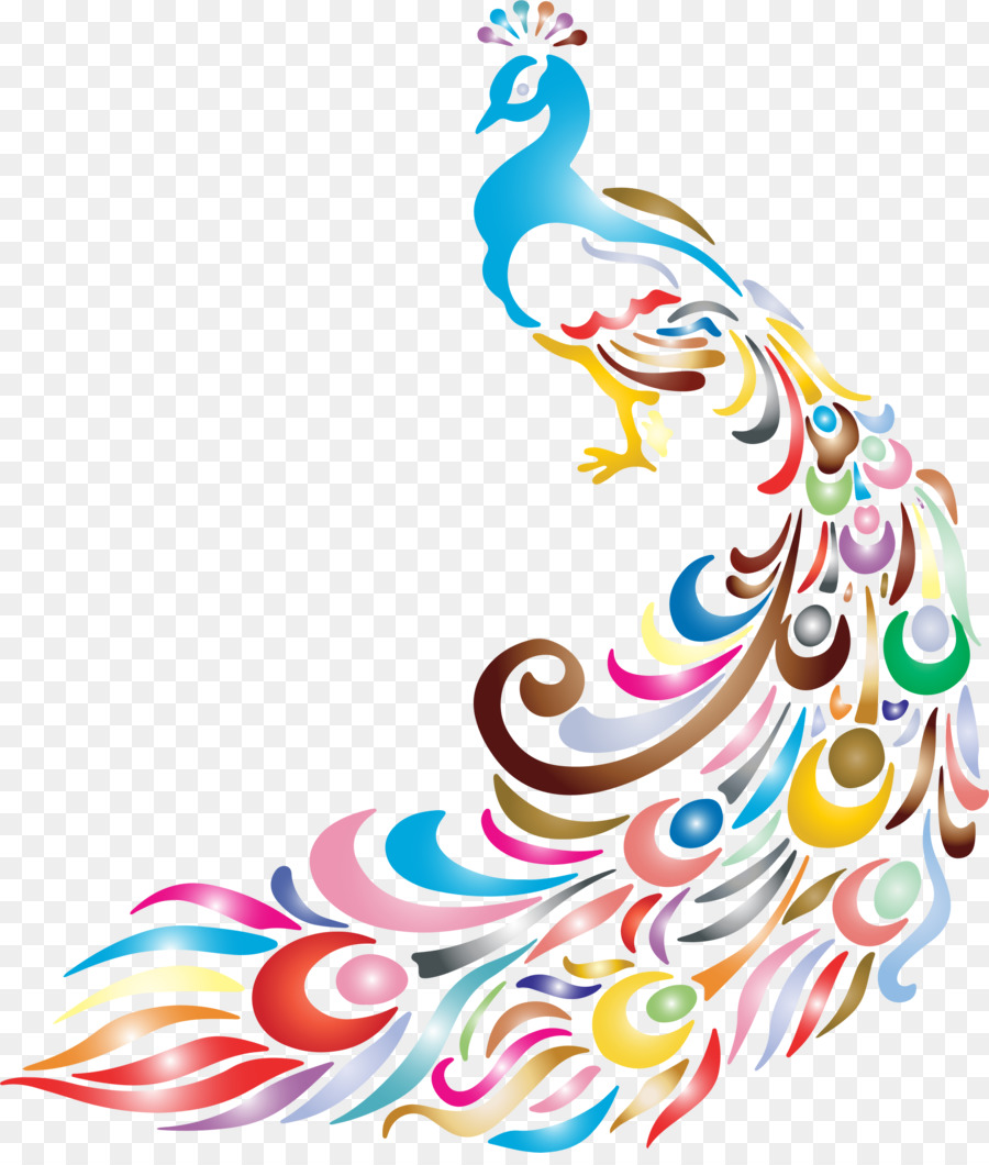 Peafowl Bird Clip art - peacock png download - 1980*2308 - Free Transparent  png Download.