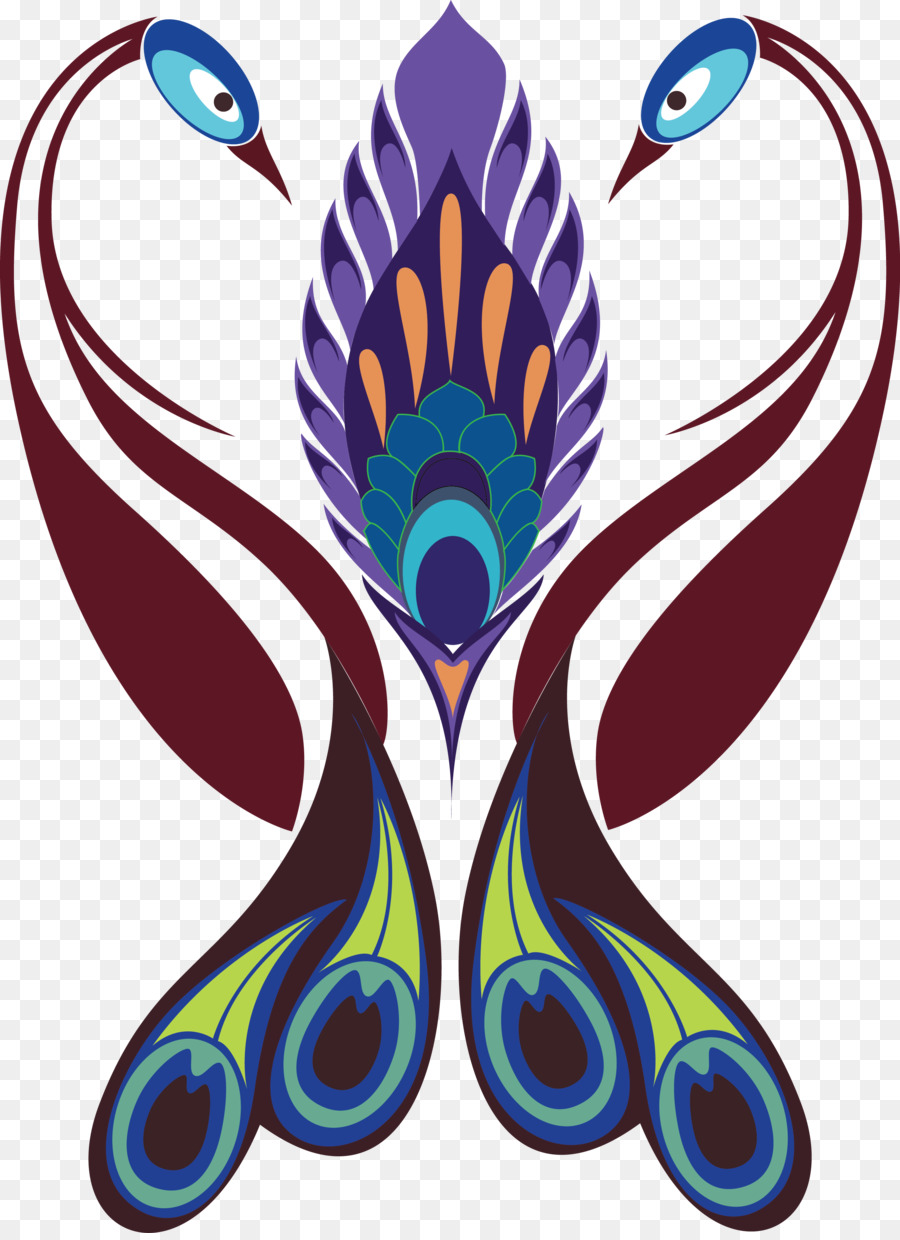 India Feather Clip art - peacock pattern png download - 2651*3633 - Free Transparent India png Download.