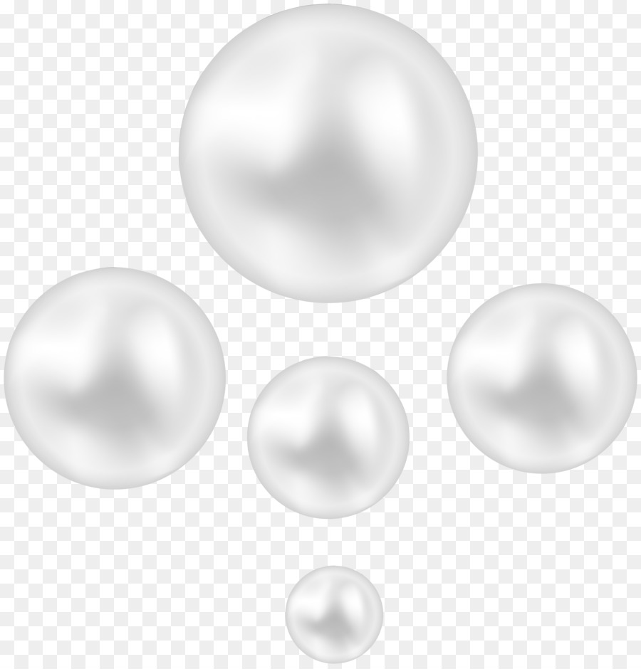 Pearl Black and white Material Body piercing jewellery - Pearls Transparent Clip Art Image png download - 7680*8000 - Free Transparent Pearl png Download.