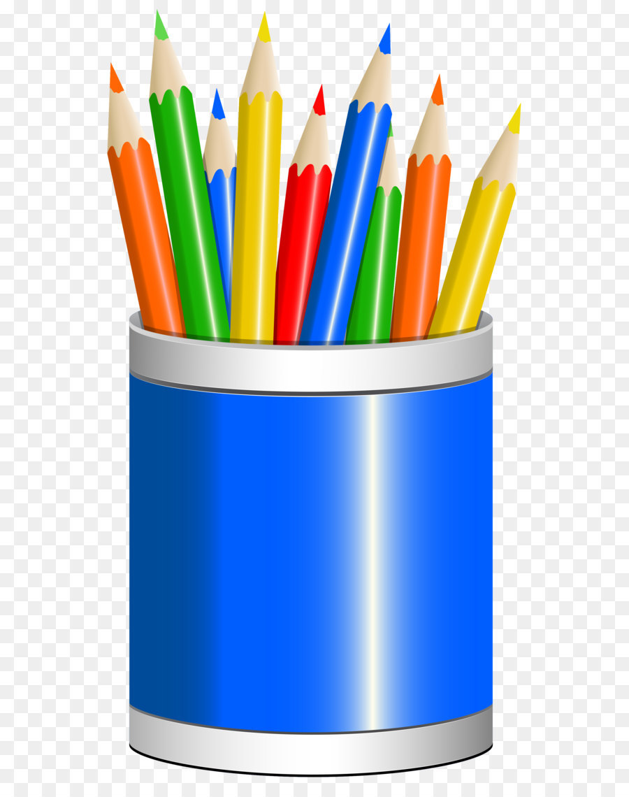 Pencil Cup Drawing Clip art - Blue Pencil Cup PNG Clipart Image png download - 2364*4112 - Free Transparent Pencil png Download.