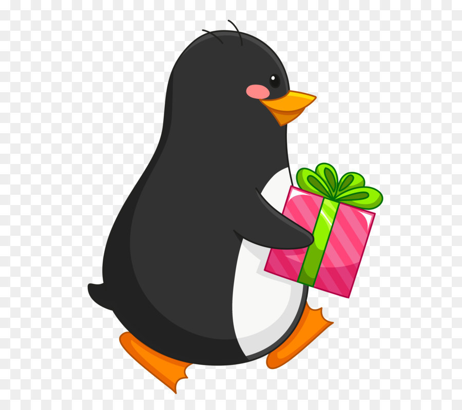 Penguin Amazon.com Christmas gift Gift card - Transparent Penguin with Gift PNG Clipart png download - 3263*3916 - Free Transparent Penguin png Download.