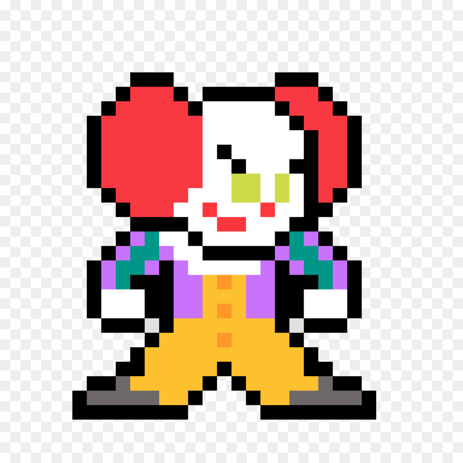 It Pixel art Clown - pennywise drawing png download - 1184*1184 - Free Transparent It png Download.