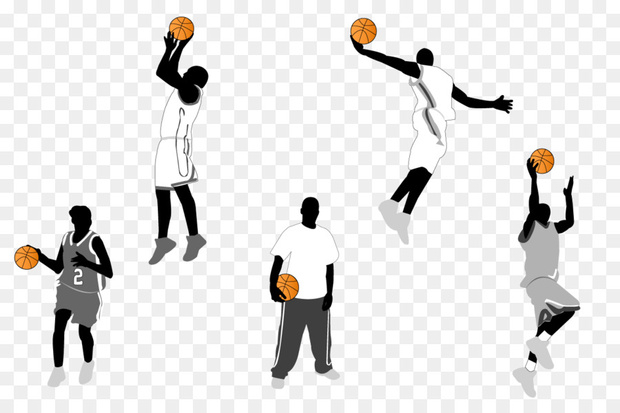 Basketball Clip art - Action Sports Basketball Silhouette Vectors png download - 1224*792 - Free Transparent Basketball png Download.